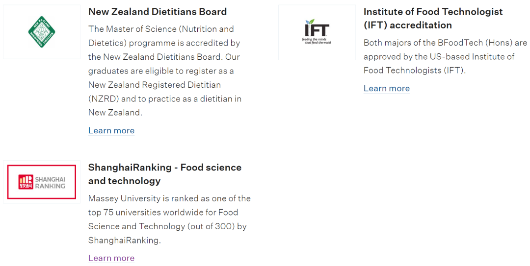 梅西大学食品工艺/食品安全与质量硕士课程，毕业达到新西兰绿色清单移民学历要求