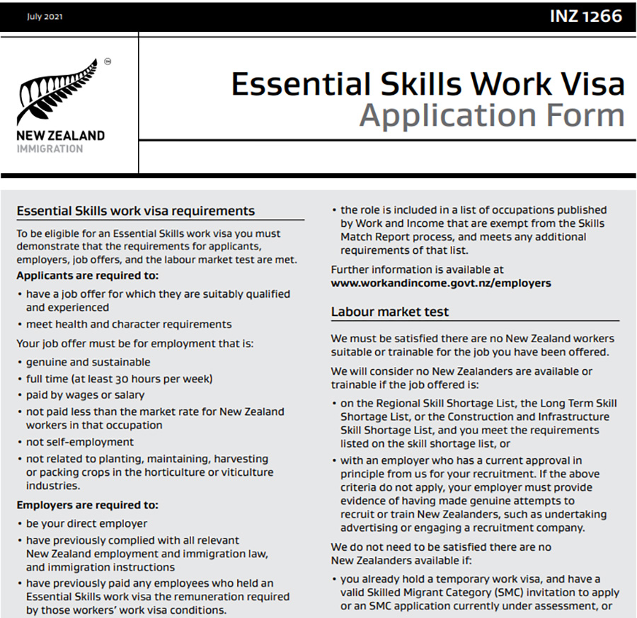 签证新动态！持有新西兰基本技能工签的条件有重大调整，今起正式生效